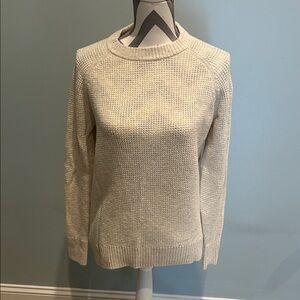 Old Navy Women's Textured Cream Crew Neck Sweater